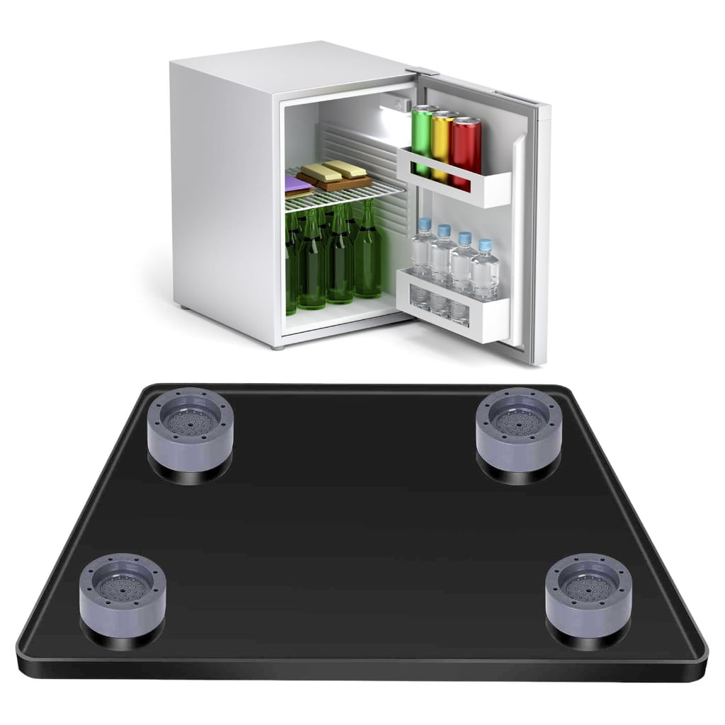 Premium Silicone Mini Fridge Organizer Pad Built In Adjustable Elevatin Platform