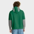 thumbnail image 3 of Men's Fanatics Kelly Green Philadelphia Eagles Helmet Retro Pullover Hoodie, 3 of 7