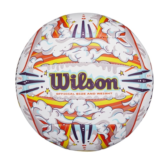 Vóleibol Wilson Graffiti Peace Tamanho Oficial Branco/Laranja
