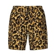 thumbnail image 4 of Lsque Mens Swim Trunks Gold Glitter Leopard Pattern - Bathing Suit Compression Liner - Beach Swim Shorts Swimwear - (S-3XL) - Stretch Quick Dry -Small, 4 of 9