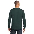 thumbnail image 2 of Port & Company Tall Long Sleeve Essential Tee-LT (Dark Green), 2 of 6