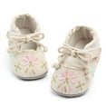 thumbnail image 5 of Yindaity Baby Walking Shoes 12-18 Months Toddler Wide Toe Box Shoe Girl Boy Barefoot Hook and Loops Non-Slip Walking Baby Sneakers(Beige,Size4), 5 of 9