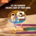thumbnail image 3 of Round Iridescent Side Table - Acrylic End Table with Rainbow Color for Living Room, Bedroom, and Study, 3 of 8