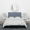 thumbnail image 2 of Designart 'Curved Shape Pattern' Scandinavian Duvet Cover Set, 2 of 4