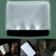 thumbnail image 2 of JoyMoreHome Flat Book Light for Reading in Bed at Night Clear LED Book Full Page Light Illuminator Panel Plate Lamp Board Wireless, 2 of 7