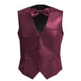 thumbnail image 2 of African Men's Jacquard Formal Suit Vest and Bow Tie set, 2 of 5