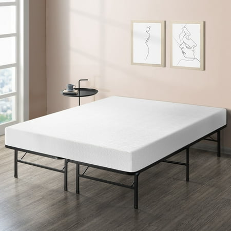 Best Price Mattress 8 Inch Memory Foam Mattress and Dual-Use Steel Bed Frame (Best Used Furniture Chicago)