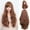 Brown, variant on YQHZZPH Body Wave Wig For Women With Medium Length Curly Hair, Brown 1B Wig European And American Rose Mesh Matte Silk