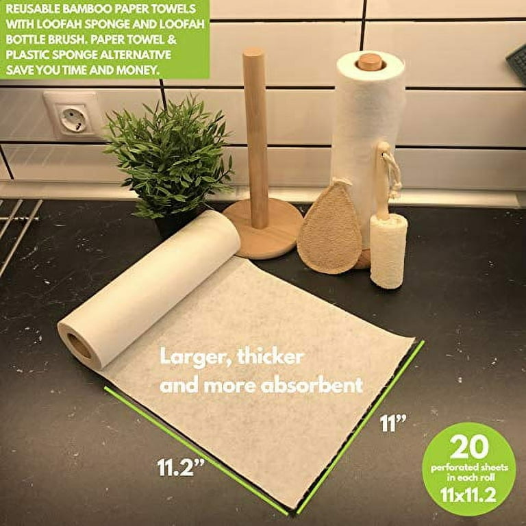 Bamboo Paper Towels Reusable Paper Towels Washable Roll Towel Zero