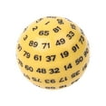 thumbnail image 2 of 2 Uds Acrílico Dados Poliédricos de 100 Juego de Mesa Azul amarillo CUTICAT Bola de juego de dados poliédricos, 2 of 7