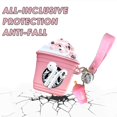 thumbnail image 4 of Estuche para Airpods 1 y 2, piel protectora duradera de moda, bolsa de almacenamiento portátil que lleva Afortunado Sencillez, 4 of 5