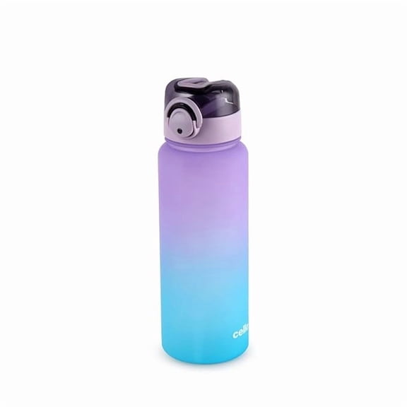 CELLO Buzz Large Sipper Water Bottle, 1160ml Purple Blue