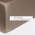thumbnail image 3 of Luxury Cooling 100% Rayon From Bamboo Silky Soft Bed Sheets Set Taupe Full Size Bedding by Comfort Canopy, 3 of 12