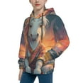 thumbnail image 2 of Daiia Starry Sky Cute Horse for Boys Fashion Hoodies & Sweatshirts with Kangaroo Pocket,Hooded Sweatshirt for Kid, Breathable& Moisture Wicking-Large, 2 of 6
