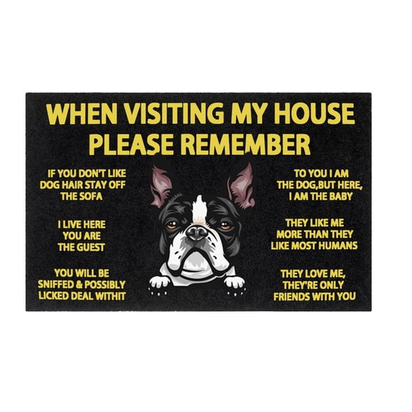 Binwennn Siberian Chihuahua Doormat Kitchen Bath Dog Interior Monologue Doormat Funny Cute Doormat Door Mat Welcome Doormat Funny Doormat New Home Door Mat Bed Blanket Microfiber Throw Blanket Flannel