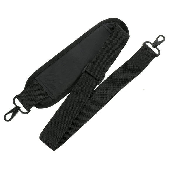Luggage Strap Bag Shoulder Pad: Adjustable Padded Bag Strap Black Universal Replacement Laptop Shoulder Strap for Computer Bags Laptop Case Crossbody Bag Carrier