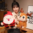thumbnail image 3 of Lindos juguetes de peluche de Navidad para niños, Papá Noel, alce, muñeco de nieve, mantequilla de Festival, regalos de Navidad para niños, decoración para niñas, 20-29, 3 of 5