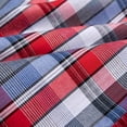 thumbnail image 4 of Bienzoe Boy's Cotton Plaid Button Down Short Sleeve Shirt Red/Blue 13/14, 4 of 10