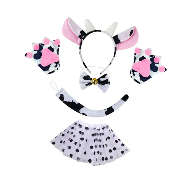 COCA COSPLAY SET ACCESORIOS DE COSTUMS ANIMALES PARA CARNIVALS Party Stage Performance Bowtie con campana