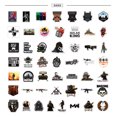 thumbnail image 3 of Pegatinas de vinilo impermeable Calls of Dutys, paquete de 50 unidades, 3 of 3