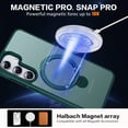 thumbnail image 4 of Phone Case for Samsung Galaxy S24 6.2 inches, 360° Rotatable Magnetic Ring Stand [Compatible with MagSafe] [Military Grade Protection] Shockproof Phone Covers for Women Men(Green), 4 of 7