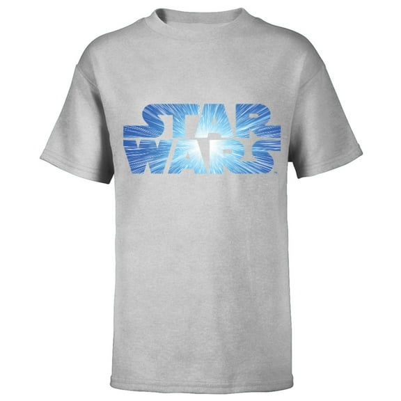Star Wars Logo Jump to Lightspeed - Short Sleeve T-Shirt for Kids - Customized-Athletic Heather
