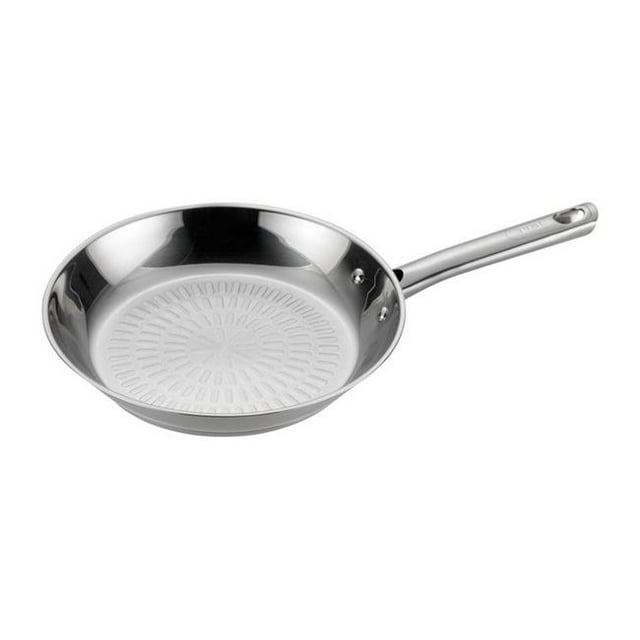 T-Fal Poêle à Frire en Acier Inoxydable de la Collection Performa de 12,5 Po, Argent, Ensemble de 3