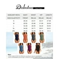 Dokotoo Women's Padded Push up One Piece Swimsuits Tummy Control