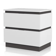 FOA Misti 3-Piece White Wood Storage Bedroom Set - Queen + 2 Nightstands