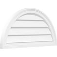 thumbnail image 4 of Ekena Millwork GVPHR34X1702SF Support Demi-Rond Surface PVC Évent Gable, Blanc Apparu d'Usine, 4 of 4