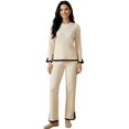 thumbnail image 1 of Conjunto de Suéter y Pantalón Acanalado Diseño Elegante y Versátil para Mujer, 1 of 5