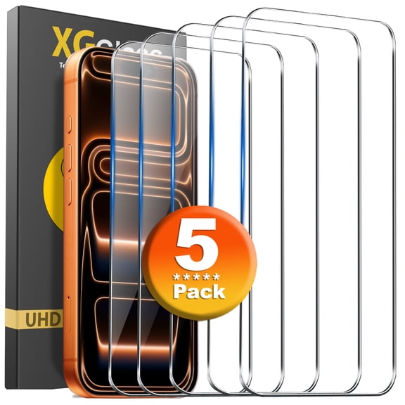 For Apple iPhone 17 / iPhone 17 Pro 6.3'' Screen Protector, [5 Pack] 9H  Tempered Glasses, Anti Scratch, No Bubbles