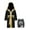 B1, variant on iiniim Kids Boys Boxing Outfit Satin Long Hooded Boxer Robe with Shorts Set Halloween Dress Up B1 10