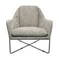 thumbnail image 7 of Emilia Lounge Chair in Boucle Silver Fabric with Toughened Iron Frame, 7 of 7