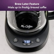 Mr. Coffee Programmable Coffee Maker, 12-Cup Coffee Maker, Black