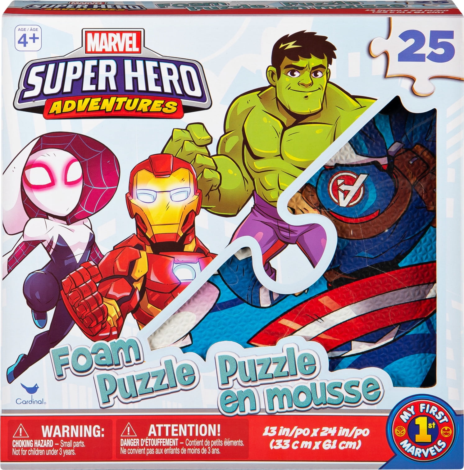 Marvel Super Hero Adventures 25-Piece Foam Puzzle