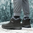thumbnail image 7 of CXYYY Womens Snow Boots, Mens Snow Boots, Couple Winter Leather Boots Thickened Shoes for Men and Women Sports Warm Walking Shoe Army Green/10, 7 of 7