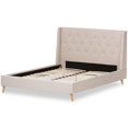 thumbnail image 4 of Baxton Studio Adelaide Tufted Full Platform Bed in Light Beige, 4 of 7