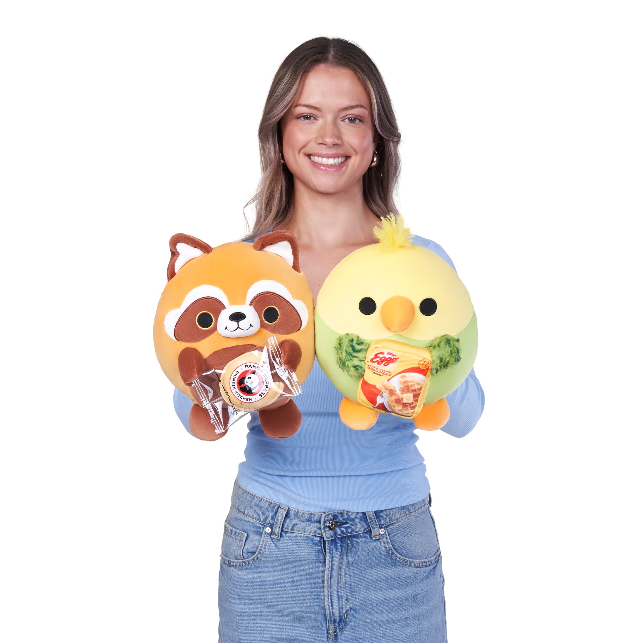 Snackles Peluche série 3 8 pouces sous licence de ZURU (Parrot w/Eggo) de ZURU, Peluche avec licence accessoires Snack Brand