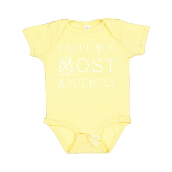 Inktastic I Love You Most Ardently Austen Girls Baby Bodysuit