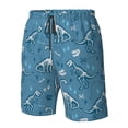 thumbnail image 4 of Balery Dinosaur Skull Traje de Baño Estilo Hawaiano para Hombre, Shorts de Secado Rápido con Bolsillos-XX-Large, 4 of 6