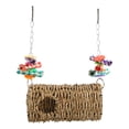 thumbnail image 3 of Casa de TÚnel de Loro, Instalacia de Gancho Bird Grass Túnel Hideout Woven Mascado Con Agujero para Hámster para Cacatúa, 3 of 7