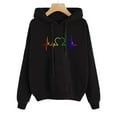 thumbnail image 2 of Vedolay Womens Plus Size Tops Women's 2023 Oversized Half Zip Sweatshirt Crewneck Long Sleeve Pullover Hoodie Clothes,Black M, 2 of 3