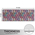 thumbnail image 5 of Kitchen Rugs Sets Of 2,Red Boho Ethnic Geometric Pattern Anti Fatigue Kitchen Mat Rugs Non Slip Washable,Decorative Kitchen Floor Mats for Kitchen,Sink,Laundry,17"X47", 5 of 5