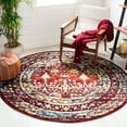 thumbnail image 2 of SAFAVIEH Amsterdam Margery Traditional Area Rug, Red, 6'7" x 6'7" Round, 2 of 8