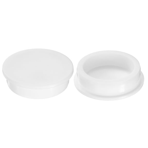 2Pcs Silicone Hole Plug, Waterproof Round Rubber Stoppers Bottle Seal Plugs Tube Pipe End Caps for 57mm/2.24" Hole for for Bathtub Bottle, White