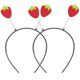 thumbnail image 1 of Diadema de fresa (2 unidades) - Diadema infantil con diseño de frutas, 1 of 7