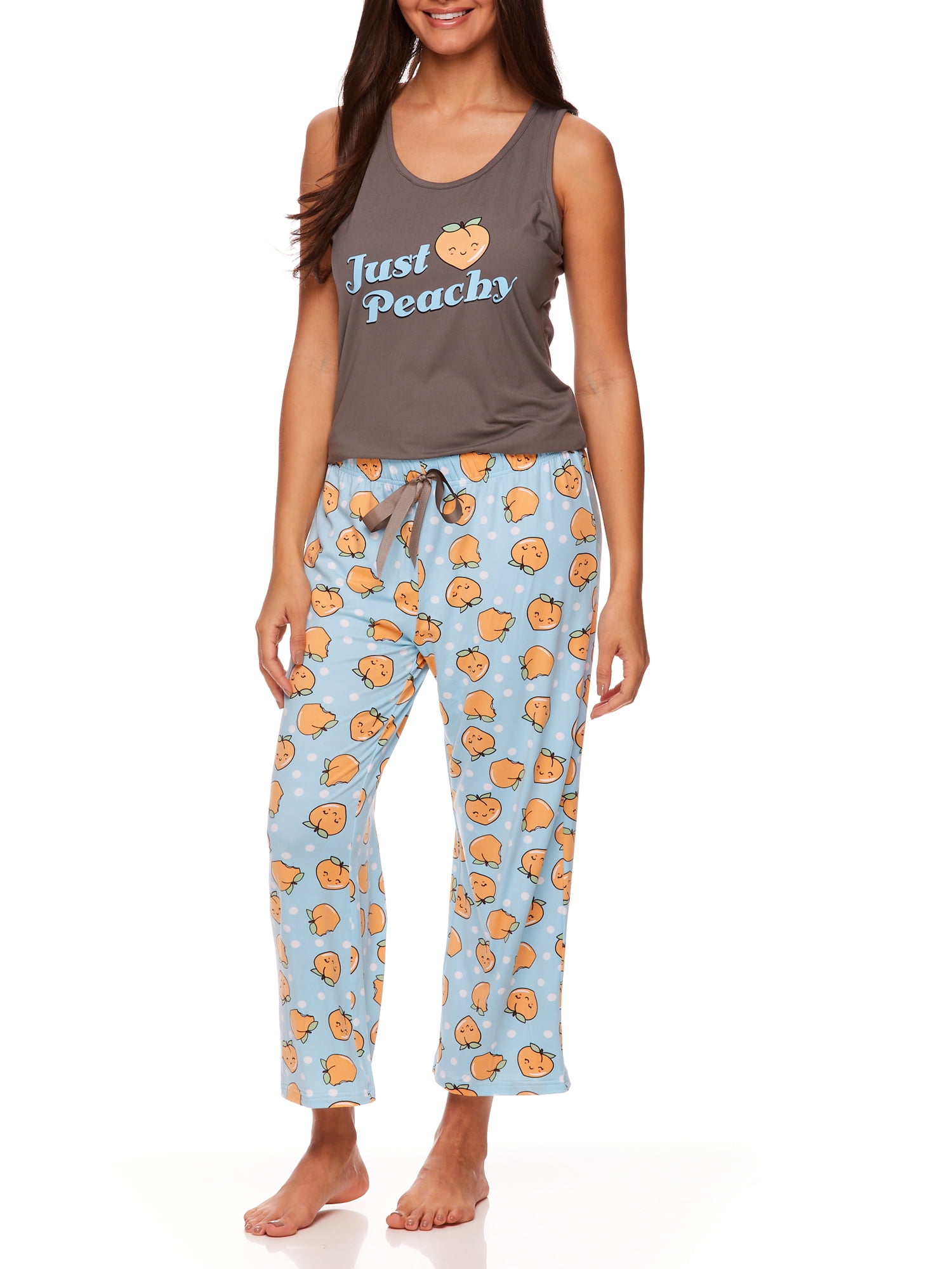Sleep & Co Sleep & Co. Women's 2pc Pajama Tank & Capri Pant Just