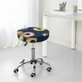 thumbnail image 7 of Daiia Sloth with Donuts Stool Covers Round,Round Bar Stool Covers Waterproof Bar Chair Covers Washable Stool Cushion Slipcover for 12-14 Inch Chair-13 inch, 7 of 7