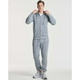 thumbnail image 5 of Real Essentials 3 Pack: Men's Fleece Elastic Bottom Jogger Sweatpants with Pockets (Available In Big & Tall), 5 of 7